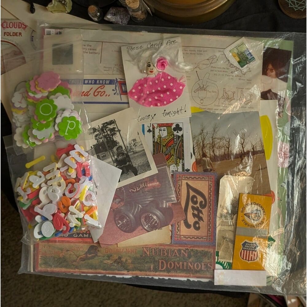 Vintage Paper Ephemera Bundle Lot Antique Random Junk Journaling
